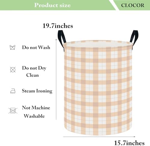 CLOCOR Large Laundry Basket, Waterproof Fabric Storage Container, Room Decor - Image 6