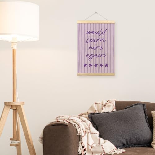 TLESKE Purple Funny Classroom Wall Art Decor Poster Hanger Frame 12x16 - Image 4