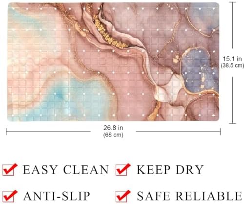 Shower Mat Non Slip 26.8 x 15.1 Inches, Non Slip Bath Mat - Image 4