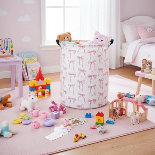 Baby Laundry Basket Kids Hamper Toy Storage Bin - Image 3