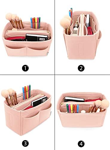 LEXSION Felt Purse Organizer Insert, Tote Bag Shaper Dividers - Image 4