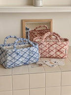 Small Storage Basket Organizer, Mini Fabric Floral Storage Baskets - Image 2