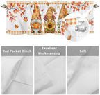 Vandarllin Fall Thanksgiving Kitchen Curtains Valances - Image 7