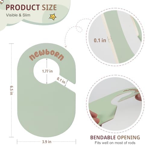 MEILIDY Double Sided Baby Closet Dividers - Image 5