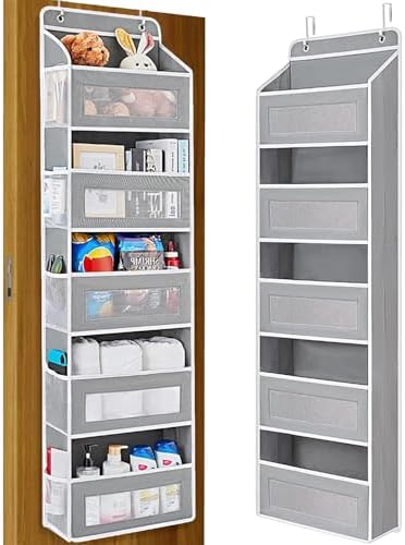 Over the Door Organizer with 5 Front Pockets and 5 Mesh Side Pockets, Extra by Unknown