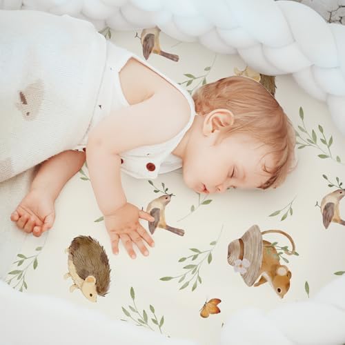 Baby Bassinet Sheets Girl Boy, 3 Pack Fitted Bassinet Sheet - Image 4