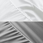 2 Pack Bassinet Sheets Fitted Waterproof White & Grey - Image 4