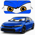 Car Windshield Sun Shade, Universal Fit Compact Sedan SUV, Monster Blue by eygeufg