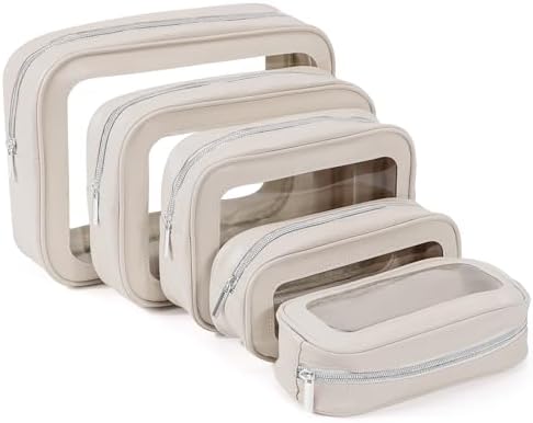YOPCDJ 5PCS Diaper Bag Organizer Pouch, Cosmetic Bag Set, TSA Approved Toiletry by YOPCDJ