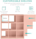 Best Choice Products Kids Bookcase 9-Cube Storage Organizer, 11in Shelf Opening - Image 3