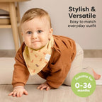 8pk Organic Baby Bandana Bibs for Drooling and Teething - Image 4