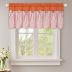 ASPMIZ Farmhouse Cotton Linen Valances - Image 2