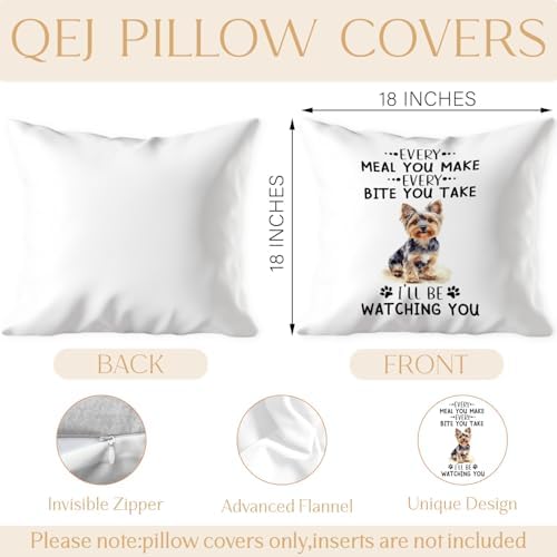 Funny Yorkie Dog Pillow Cover 18x18, Yorkie Gifts - Image 2