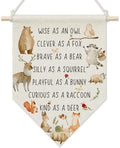 KYTWSFWS Inspirational Animal Nursery Wall Art Pennant Flag, Motivational by Unknown