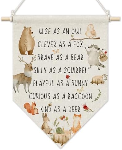 KYTWSFWS Inspirational Animal Nursery Wall Art Pennant Flag, Motivational by Unknown