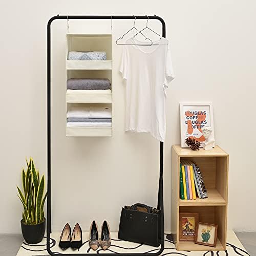 GRANNY SAYS 3-Shelf Hanging Closet Organizer, Foldable Storage - Image 5