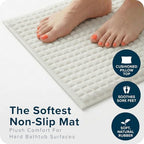 SlipX Solutions Pillow Top Soft Padded Non Slip Bathtub Mat - Image 2