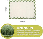 ORTIGIA Small Cute Scalloped Bath Mat, Bathmat - Image 2