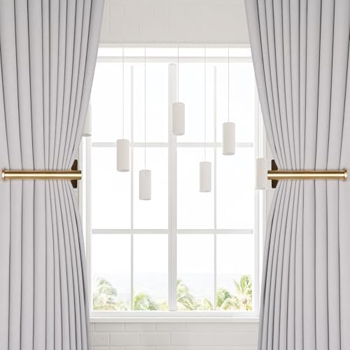 2 Pack No Drill Curtain Holdbacks Adhesive Curtain Tiebacks - Image 2