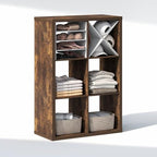 Furinno Cubic Extra Thick 6-Cube Closet Organizers and Storage, Amber Pine - Image 5