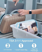 BAGSMART Clear Toiletry Bag 2-Pack TSA Approved Water-Repellent - Image 3