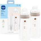 MAM 11oz Natural Flow Active Anti-Colic Baby Bottle, 4+ Mths, 2 Pack by MAMBabyUSA