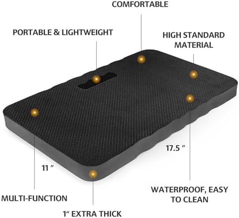 HOOPLE Extra Thick Kneeling Pad, Soft Foam Kneeling Cushion, Waterproof - Image 2