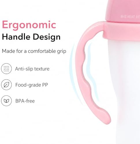 CHUBBIEE Baby Bottle Handles for Comotomo 5oz & 8oz, Ergonomic Non-Slip Grips - Image 7