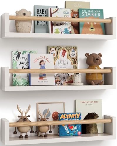 G&W Gruwald Nursery Book Shelves, Wall Bookshelf, Book Shelf by G%26W+Gruwald