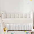 White Satin Crib Bed Skirt by Counfeisly