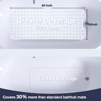 Extra Long Bathtub Mat Non Slip Bath Mat Clear 40"x16" Full Size - Image 2