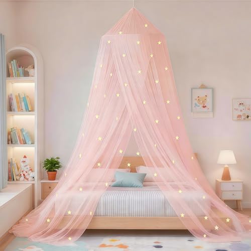 Bed Canopy for Girls Mosquito Net, Princess Bed Canopy for Girls Room Decor by Eimilaly