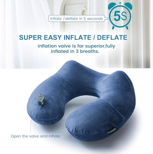 Keemall Inflatable Travel Neck Pillow - Image 3