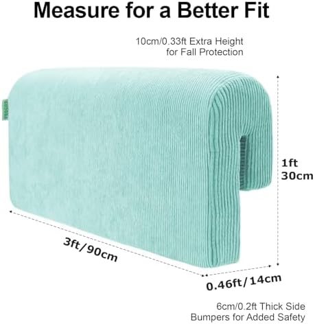 AEOCOO Bed Rail Bumpers for Toddlers, J-Shaped 3 Ft Kid Bed Bumpers - Image 3