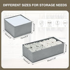 DIMJ Drawer Organizers Clothes, Fabric Closet Organizers and Storage, Shallow - Image 6