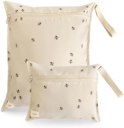 mushie Water Resistant Wet Bags | Large & Small Reusable Storage Bag by mushie