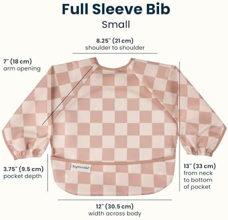 Tiny Twinkle Long Sleeve Bib for Babies & Toddlers | 2-Pack Waterproof Smock - Image 4
