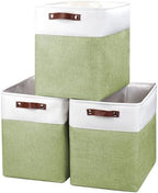Bagnizer Large Fabric Storage Baskets | 50L Storage Bins, Decorative Linen by Bagnizer