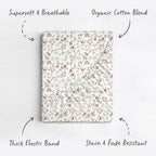 Sorrel + Fern Baby Crib Sheets Neutral, Fitted 2-Pack - Image 2