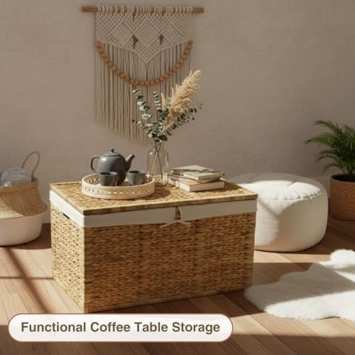 30 in Wicker Storage Trunk - Image 5