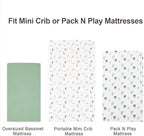 david's kids 3 Pack Mini Crib Sheets, Soft Breathable Premium Pack N Play Sheets - Image 7