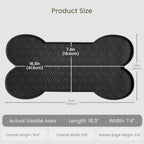 PWTAA Dog Food Mat Anti-Slip Silicone Dog Bowl Mat Thicker Pet Placemat - Image 2