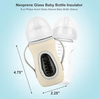 Beautyflier 2PCS Sleeve Covers for 8 oz Philips Avent Glass Natural Baby Bottle - Image 2