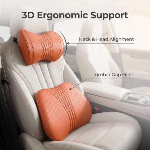Universal Memory Foam Car Headrest Neck Pillow Ergonomic Auto Neck Cushion - Image 3