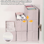 MURRI&MURRDI Mini Foldable Clothes Drawer Organizer 6 Pcs, Small Fabric Storage - Image 4