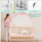 Crib Tent - Crib Net to Keep Baby in, Stop Baby from Climbing Out of Crib - Image 2