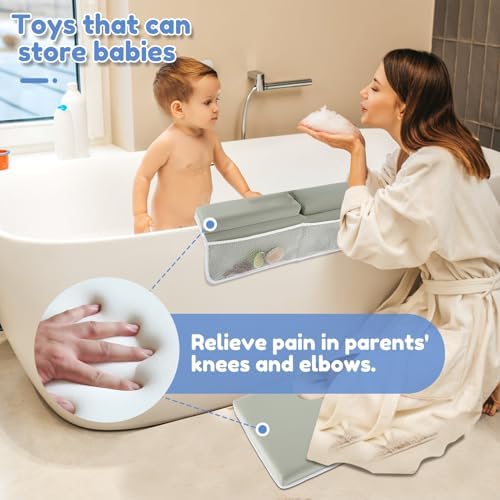 Baby Bath Kneeler and Elbow Rest Pad Set, Extra Large Memory Foam Kneeling Pad - Image 5