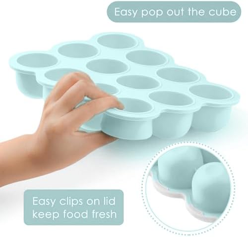 Samuelworld Baby Breast Milk and Food Storage Container, 12 Portions x 2.5oz - Image 3