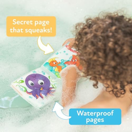 Nuby Bath Fun Time Book with Water-Proof Pages and Surprise Squeaker, Early - Image 5