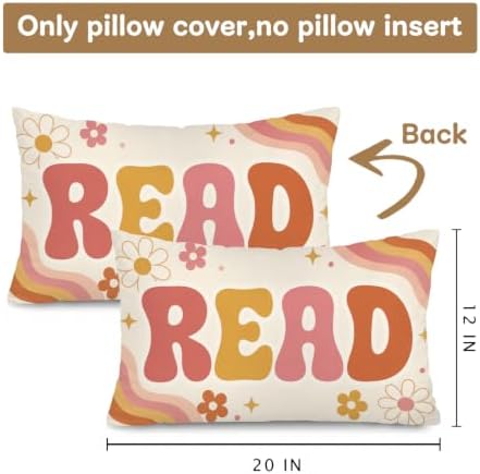 Retro Pastel Classroom Decor 12x20 Read Pillow Cover - Image 3